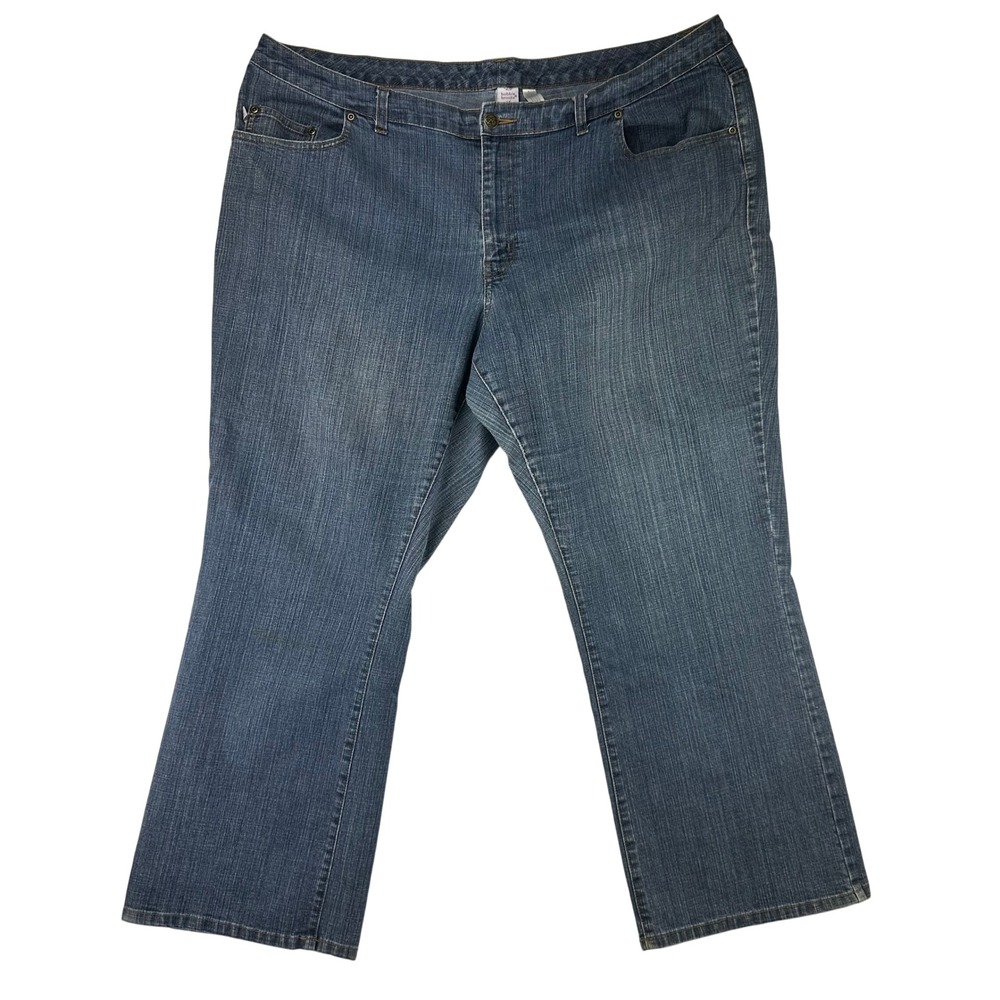 Bobbie Brooks Jeans Womens‎ 24 Blue Straight Leg Mid Rise Stretch Denim Cotton